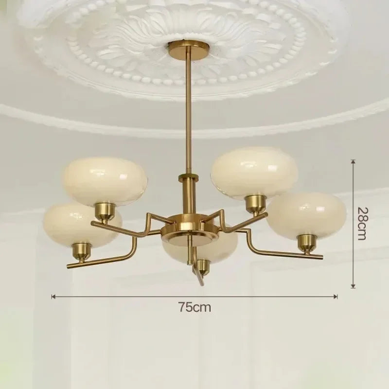 Vintage Bauhaus LED Chandeliers Pendant Lamp Bedroom Study Room Living Dining Room Hanging Lighting Designer Nordic Retro Lamp