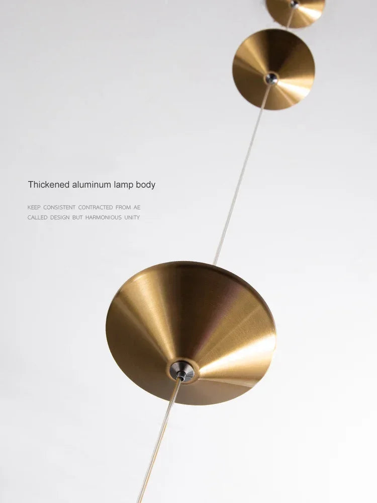 Luxury Gold Time Hourglass Floor Lamp & Pendant Light - Minimalist Neutral LED Ambient Light Fixture for Living Room Sofa & Bedside