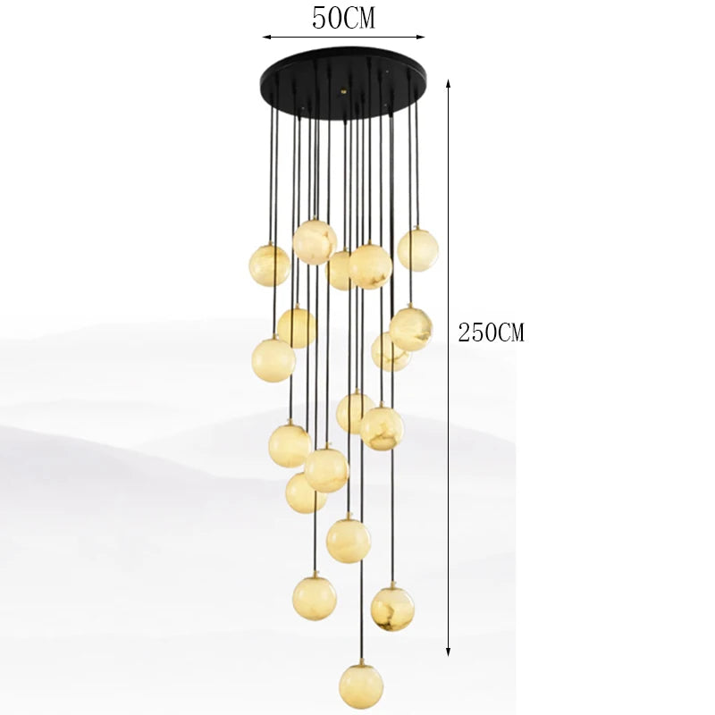 Modern Stair chandelier Pendant lights indoor lighting Ceiling lamp hanging light led Chandeliers for living room indoor lightin