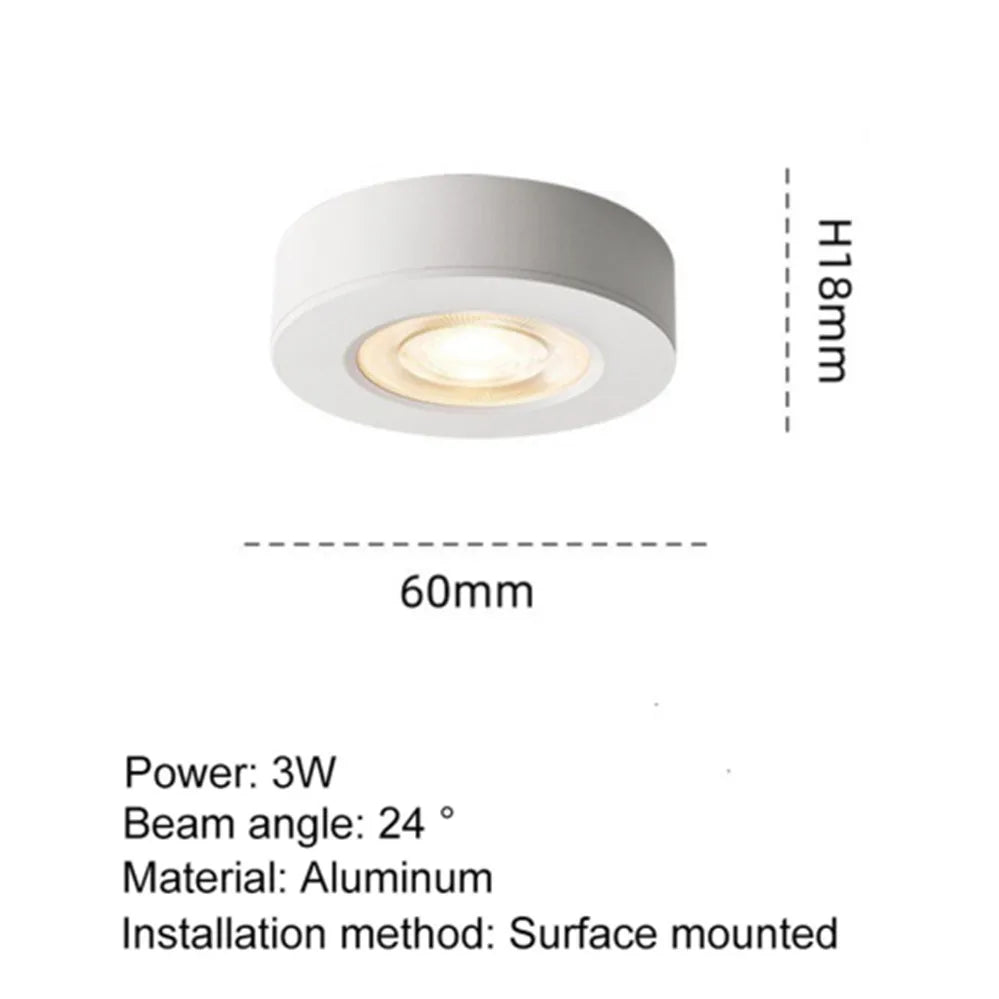 Ultra thin LED Downlight Ceiling Lamp COB Spotlight 3W 5W 7W 10W Panel light AC110V-260V Display Cabinet Wine Jewelry Show
