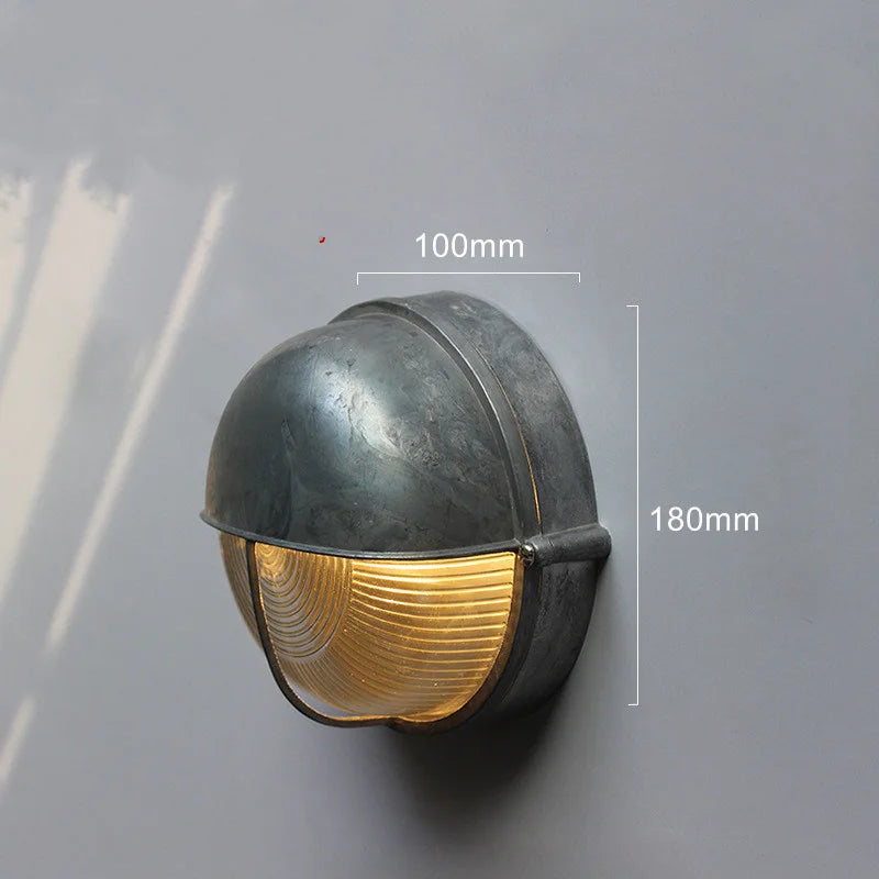 Retro Industrial Wall Lamp for Loft Coffee Bar Corridor Aisle Waterproof Outdoor Sconce Antique E27 Exterior Led Lights Fixture