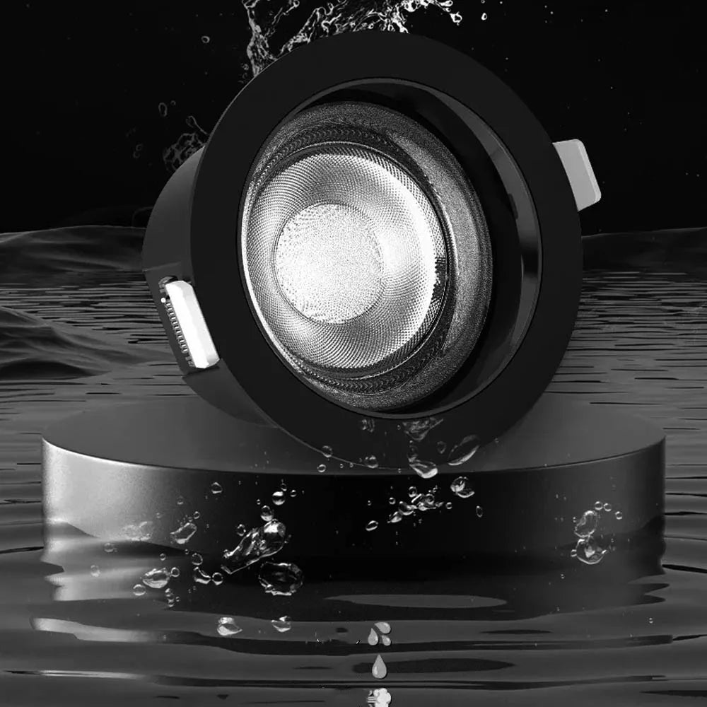 IP68 Waterproof LED Recessed Downlight - 7W/12W Shower & Bathroom Spotlight