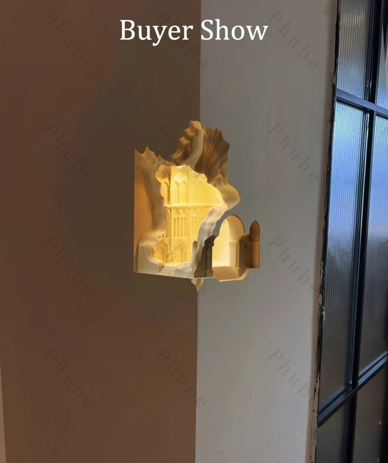 Modern Wall Sconces Indoor Corner Embedded Wall Lamp for Bedroom Living Room Wall Light Fixture Bedside Wall Sconce Lighting