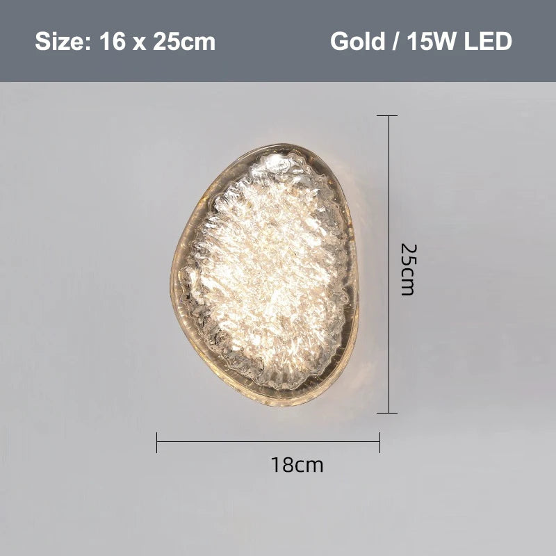 Modern Art Wall Lamp Stainless Steel Acrylic LED Wall Light for Bedside Living Room Corridor Lighting Fixture