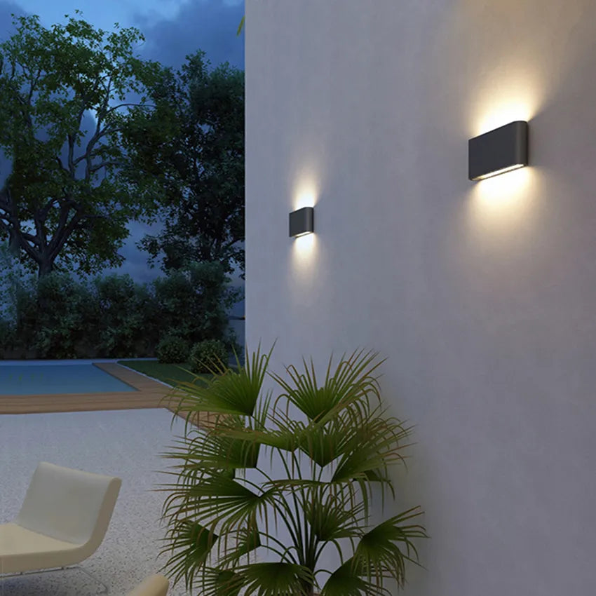LED Outdoor Waterproof IP65 Wall Light Porch Garden Wall Lamp & Indoor Home Decors Bedroom Living Room Decoration Lighting Lamp