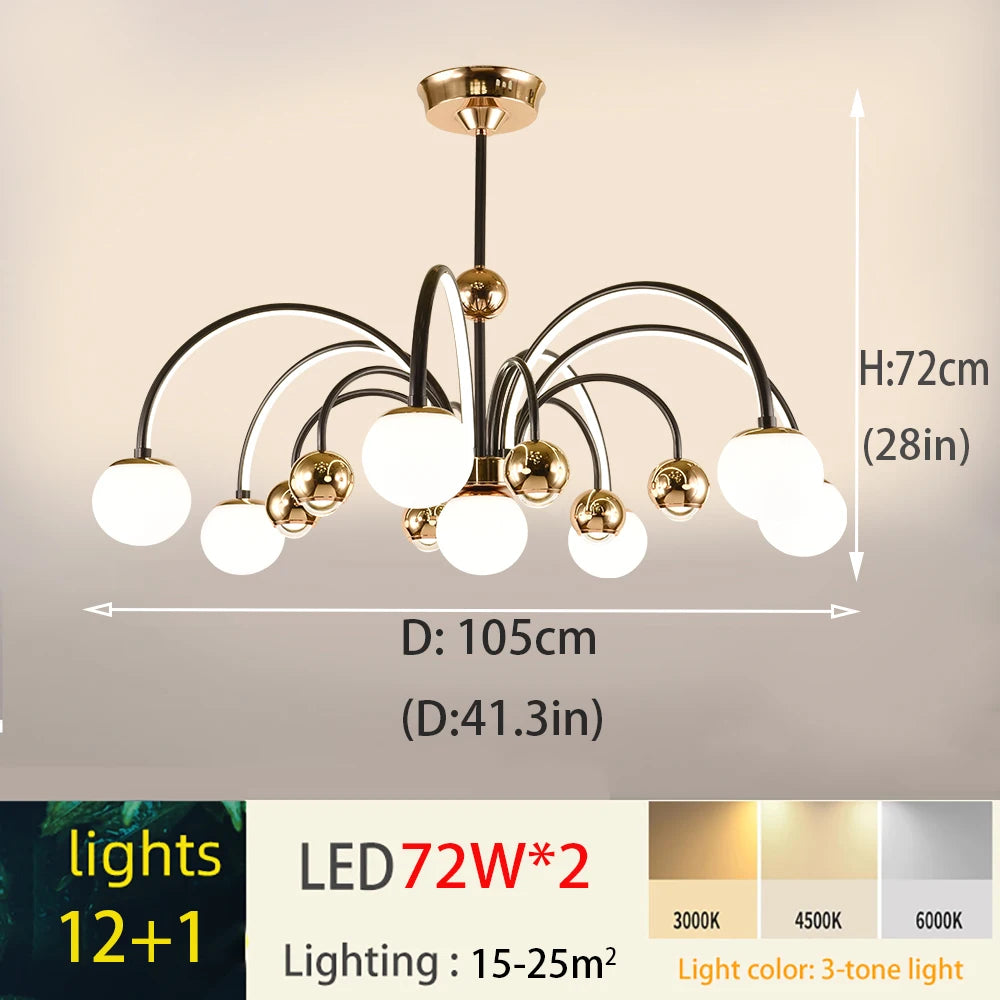 Modern Style Led Chandelier Bedroom Ceiling Pendant Lamp Living Room Kitchen Ceiling Chandelier Indoor Lighting Fixture Lighting