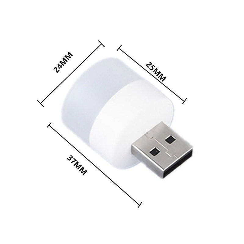 USB Plug Lamp Computer Mobile Power Rechargeable Lamp Book Light LED Eye Protection Reading Light Small Light Night Light