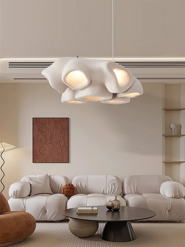 Nordic Living Room Wabi- Sabi Chandelier Minimalist Designer Dining Room Decoration Lamp Bar Restaurant Café's LED Pendant Lighting