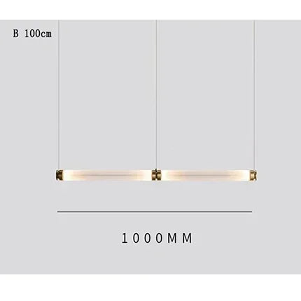 Scott Luna Chandelier Postmodern italian design lamps replica led light glass long tube lamp Bedroom Living Room bedside lamp