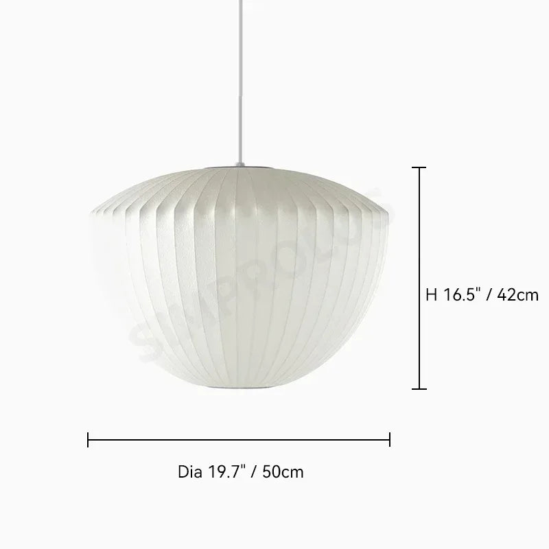 Wabi-sabi Silk LED Pendant Lamp Denmark Designer Hanging Light Living Room Hotel Restaurant Factory Direct High-End Home Decor