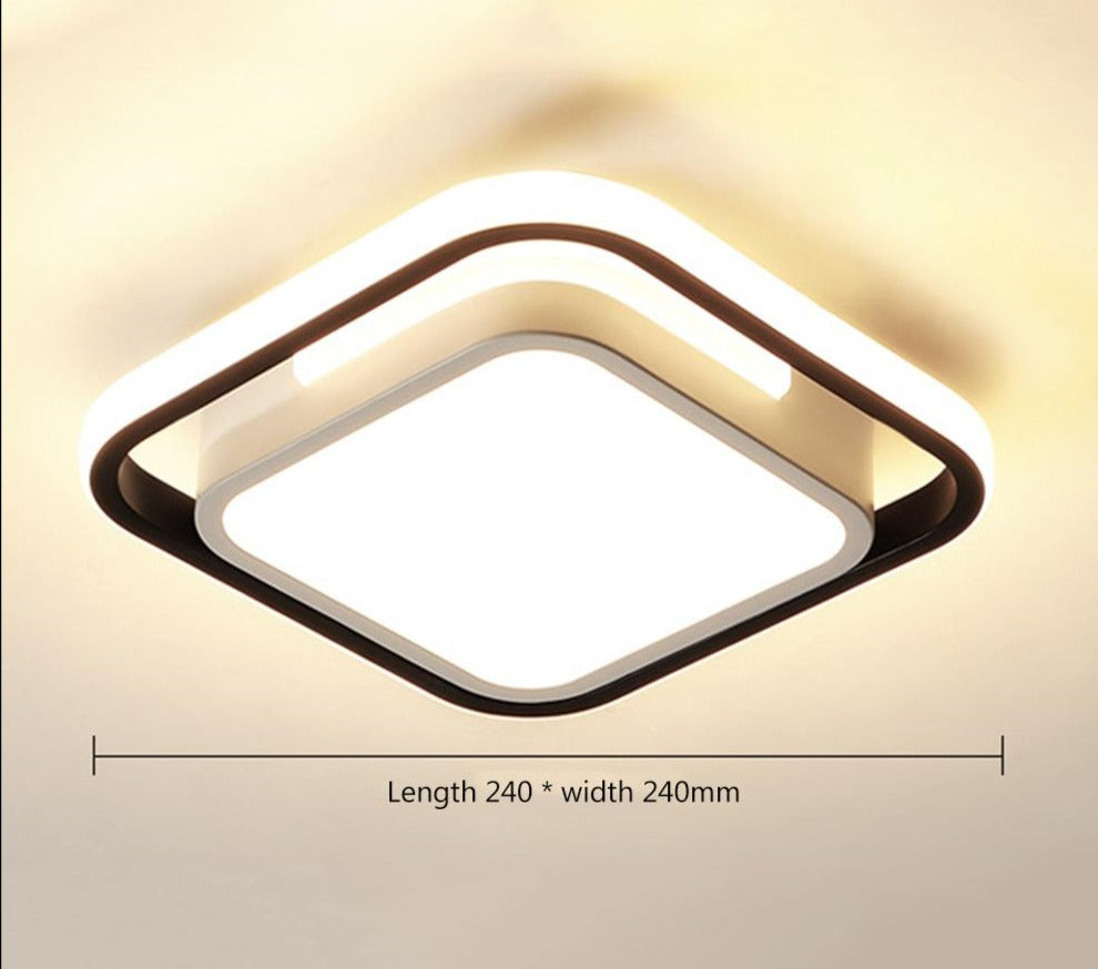 LED Chandelier Three Colors Lamp Modern Style Ceiling Lamp Bedroom Light Simple Lighting Energy 86-265V Dining Room Lamp