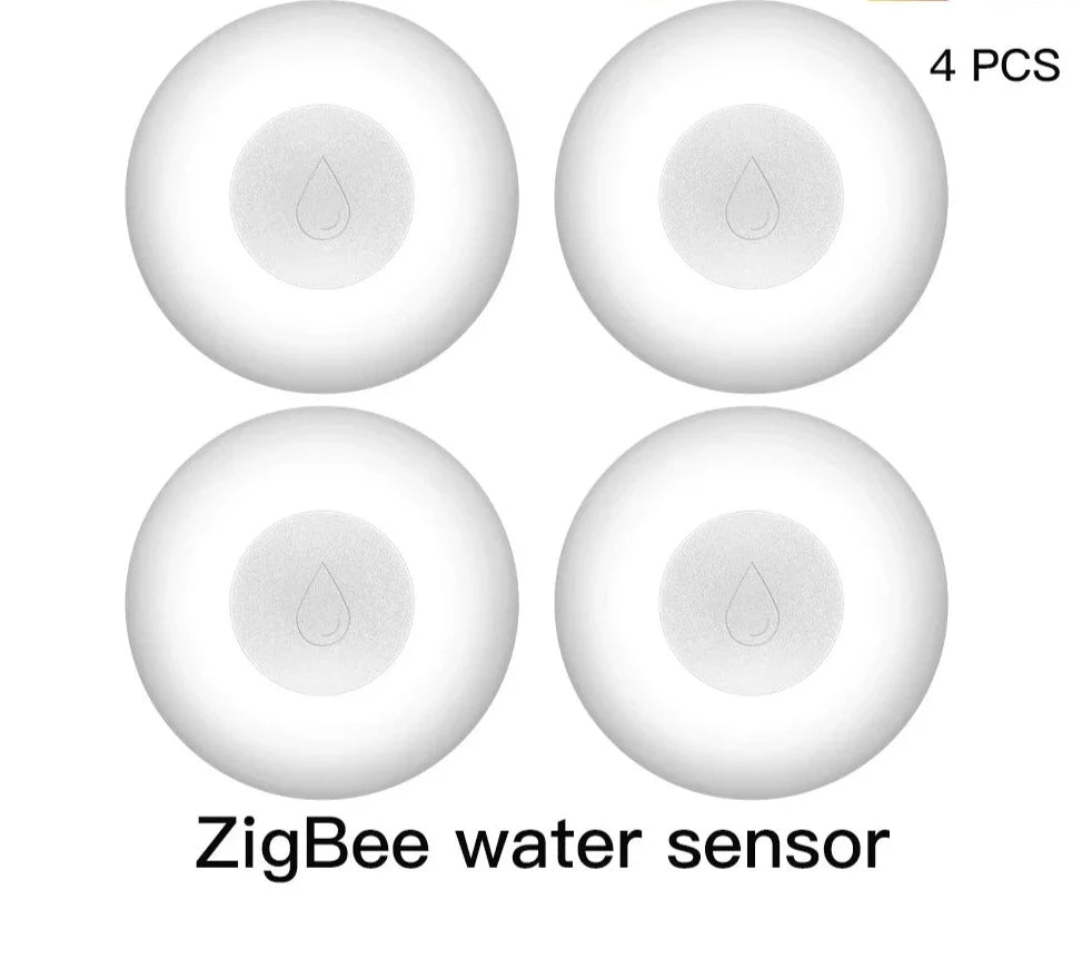 ZigBee Flood Sensor Water Leakage Detector Water Tank Full Alert Overflow Security Alarm System Tuya Smart App Remote Control