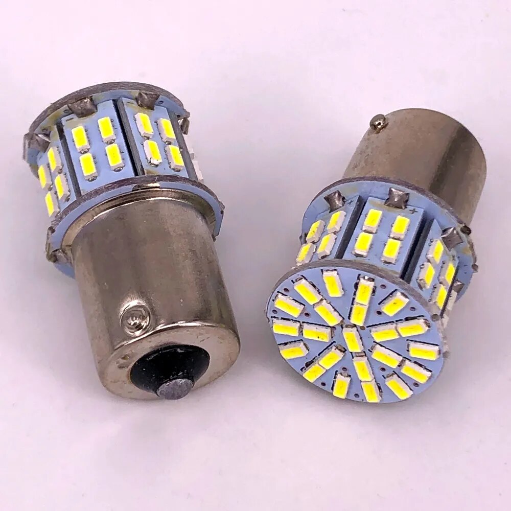 100pcs BA15S 1156 50 SMD 3014 P21/5W BA15D 1157 Led 12V Car Brake Light Turn Signals Rear Parking Reverse Lamp