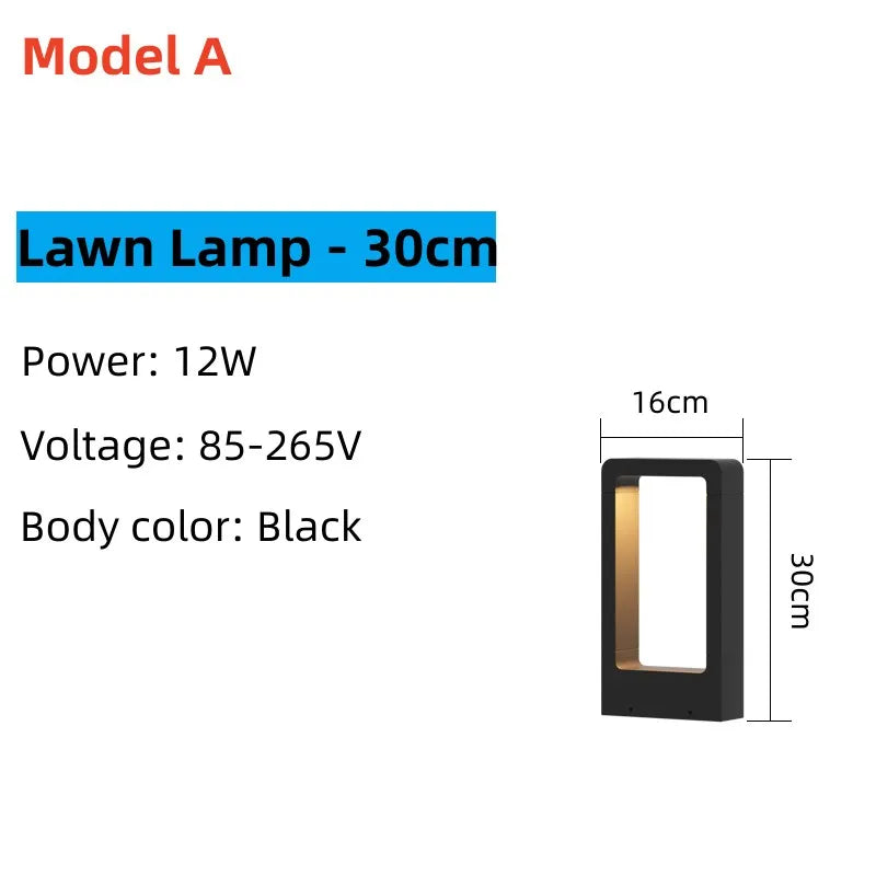 LED Lawn Lamp Landscape Lights For Garden Decoration AC85-265V IP65 Waterproof Garden Lights Outdoor Lighting For country house