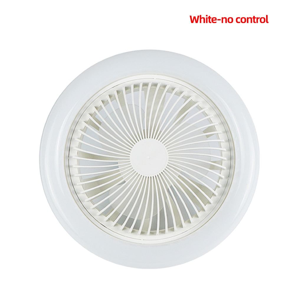 30W Ceiling Fan with Lighting Lamp E27 Converter Base with Remote Control for Bedroom Living Home Silent AC85-265V
