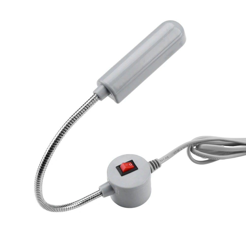 30-LED Industrial Sewing Machine Light with Magnetic Base & Flexible Gooseneck (EU Plug)