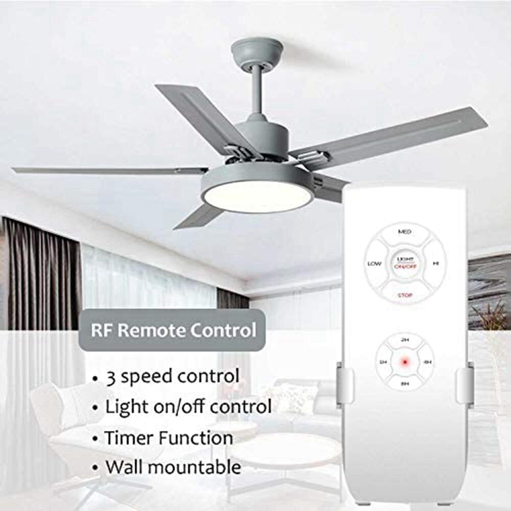 Smart WiFi Fan Switch Ceiling Fan and Light Remote Control Kit 110V WiFi Fan Controller Compatible with Alexa Google