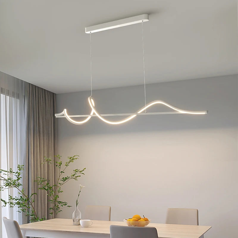 Modern Led Pendant Lights Chandelier For Dining Table Living Room Kitchen Bar Counter Creative Moon Hanging Lamp Home Decor Lamp