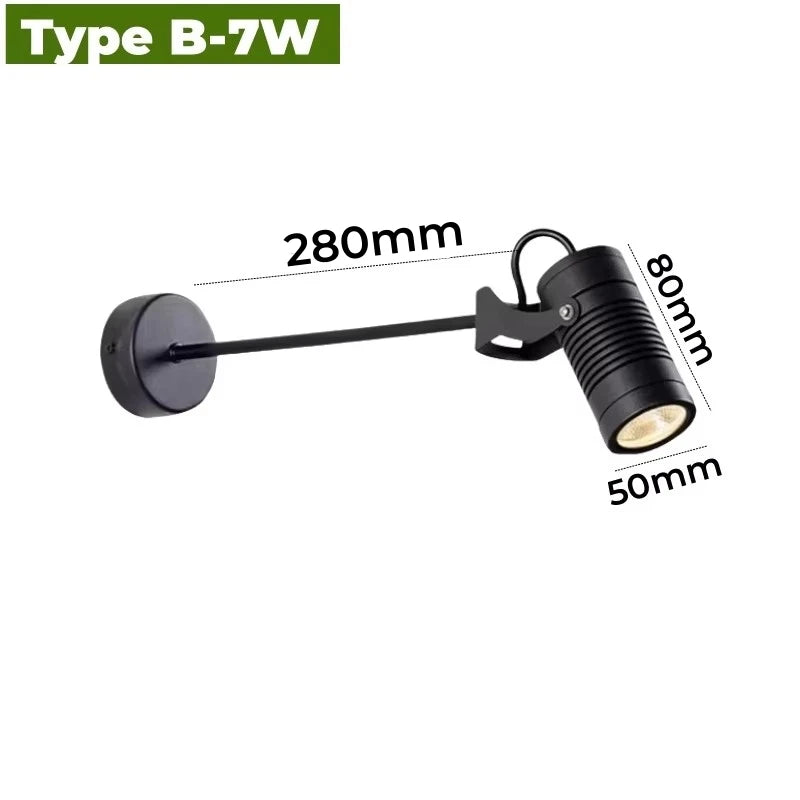 Waterproof LED Long Pole Wall Lamp - 10W/15W/20W Outdoor Modern Sconce