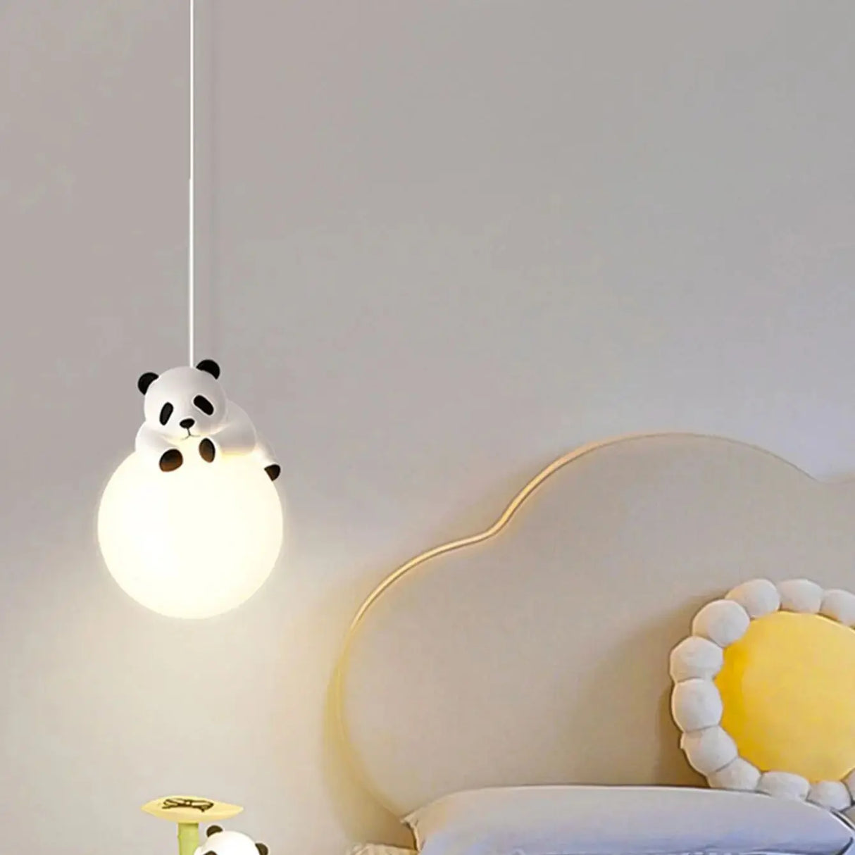Children's Room Little Bear Pendant Lights LED Minimalist Chandelier Nordic Home Decoration Bedroom Bedside Hanging Lamp Fixture