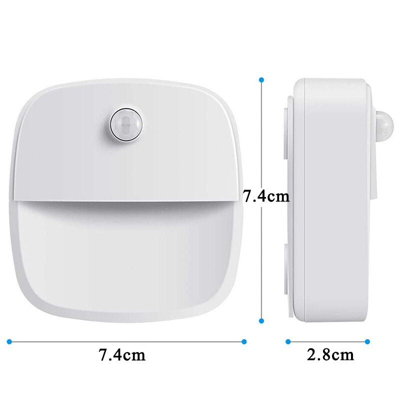 Motion Sensor Light Wireless LED Night Lights AAA Battery Powered Bedroom Wall Staircase Closet Aisle Body Induction Lamp