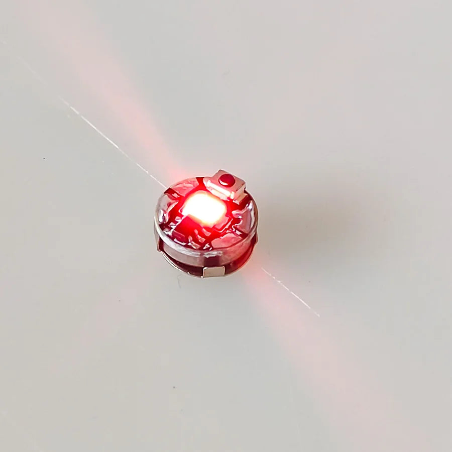 2PCS Miniature Wireless LED Light Modules - Super-Bright Push-Button Single Lamp for DIY Models