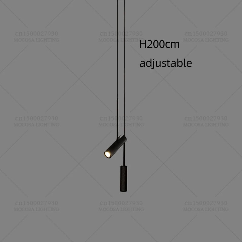 Nordic Modern LED Spotlight Staircase Chandelier Bedside Pendant Lamps Living Room Adjustable Angle Island Lights Designer Style
