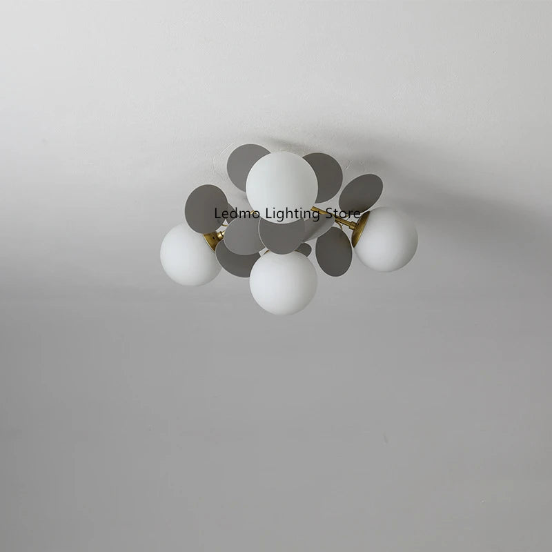 2026 Colourful Chandelier Children Bedroom Ceiling Lamp Dining Living Room Kitchen DownLight Glass Bubble
