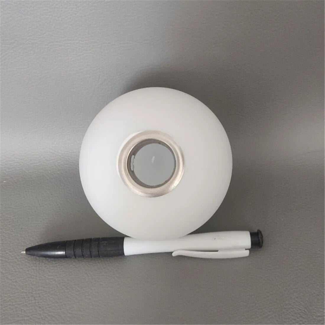 White Glass Lamp Shade for G9 Bulb, Frosted 2cm Fitter Opening Accessory Glass Fixture Replacement Globe or Lampshade