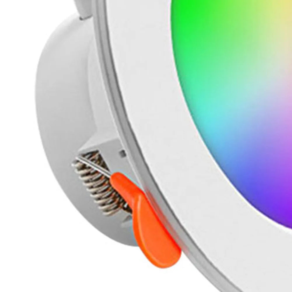 10W Smart LED Downlight Bluetooth-Compatible Recessed Ceiling Lamp Dimmable Recessed Down Light for Living Room Bedroom Decor