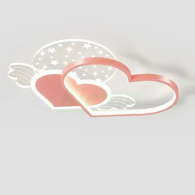 Modern Minimalism Love LED Ceiling Lamp Bedroom Study Restaurant Ceiling Light Living Room Decor High-light Acrylic Ceiling Lamp
