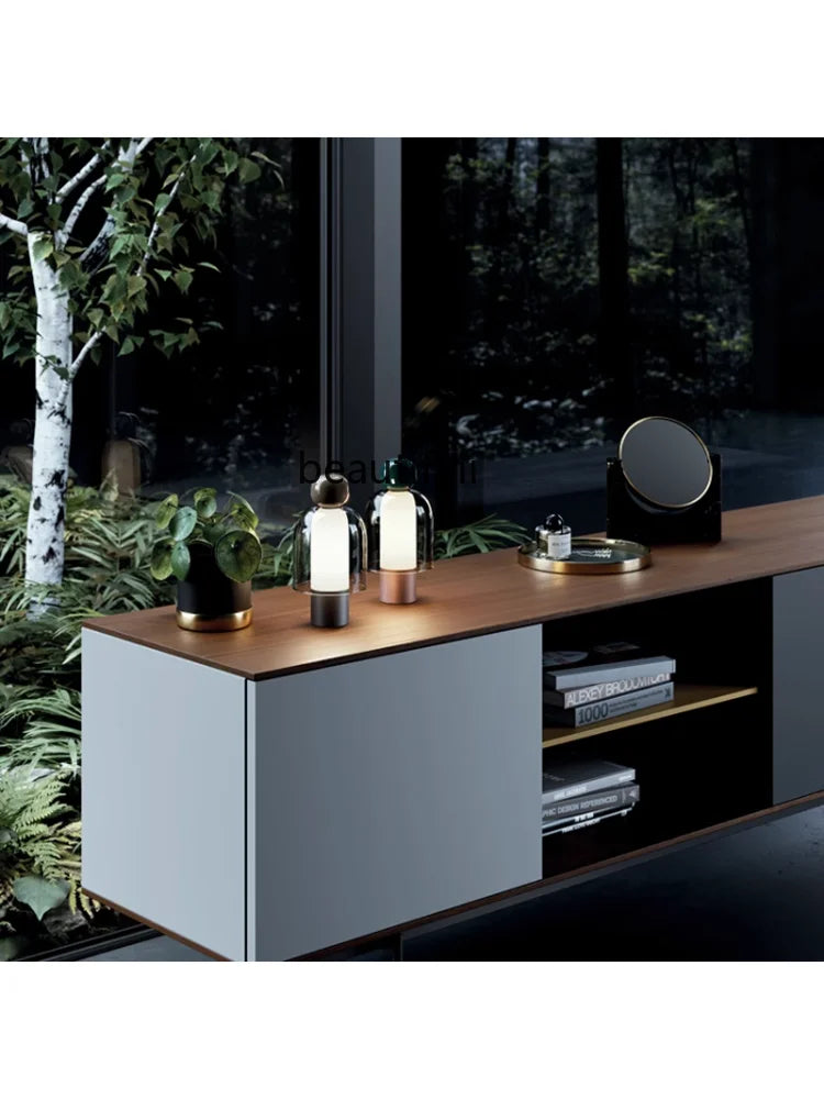 Glass Table Lamp Dimmable Personality Creative Person Walking Bedroom Bedside Lamp Portable Mushroom Lamp portable table lamp