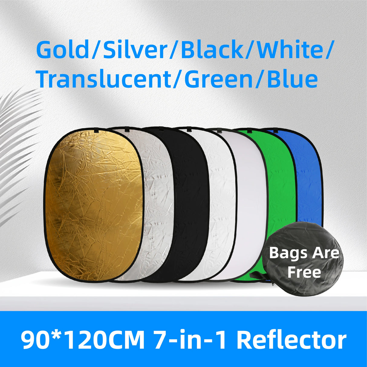 Multi-in-1 Photography Light Reflector - Portable Collapsible 5-in-1 / 7-in-1 Studio Board