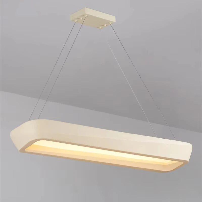 Minimalist Wabi Sabi Dining Room Rectangle Pendant Lights Coffee House Bar Bedroom Lamp Nordic New Style Dining Table Chandelier