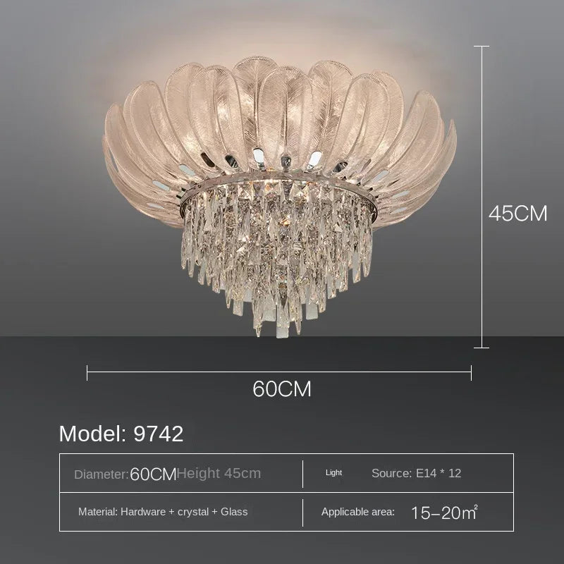 Ceiling Chandeliers Crystal Pendant Lamp Modern Design Luxury Lighting Fixtures Home Lustre Foyer Hanging Light home decoration