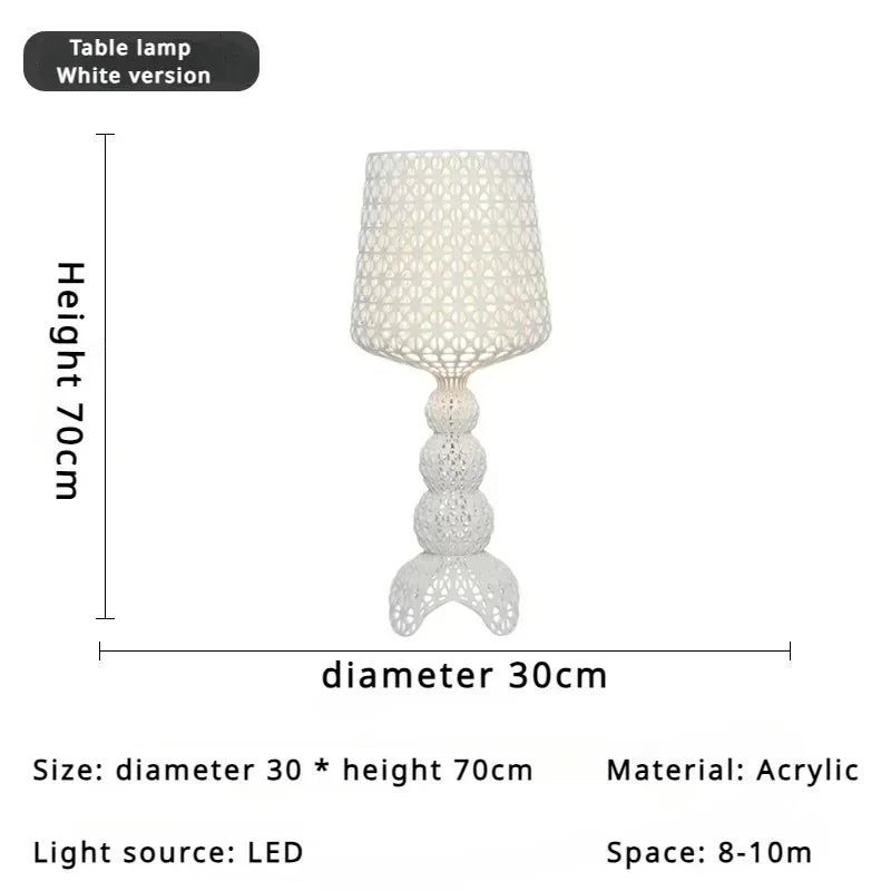 Italian Kartell living room floor lamp designer,artistic decoration,hollowed out internet famous ornament,ins style bedroom lamp