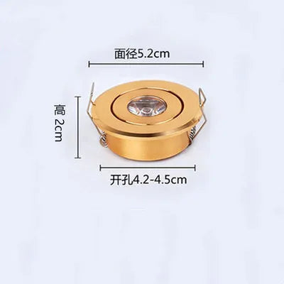 3W LED Mini Ceiling Spotlight - Recessed AC85-265V Micro Downlight