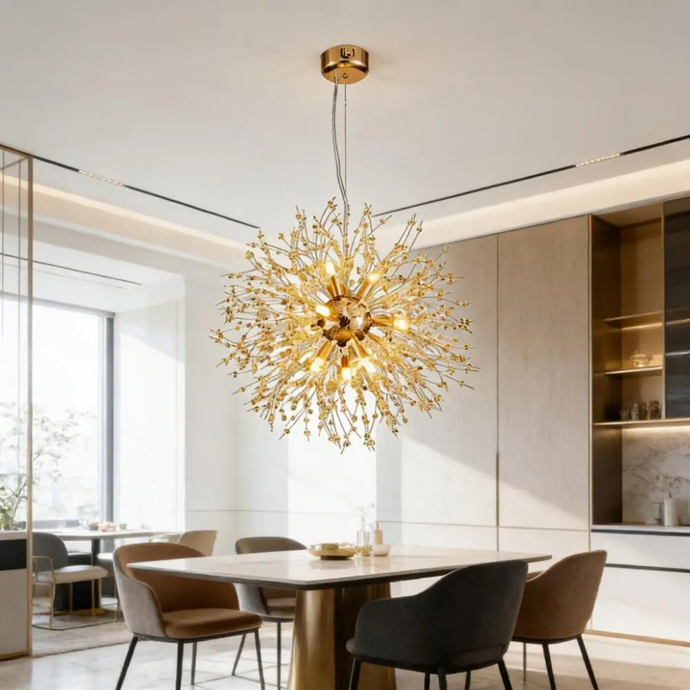French Dandelion Ceiling Chandelier Luxury Modern Pendant Lamp for Living Room Kitchen Children's Room Decorative Lighting
