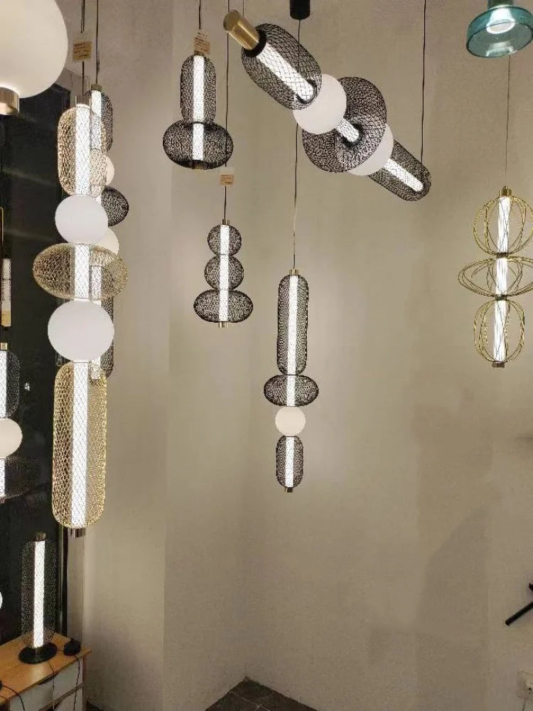 Modern Restaurant Chandelier Nordic Designer Coffee Table LED Pendant Lamp Kitchen Dining Room Bedroom Home Decor Hanging Lamp