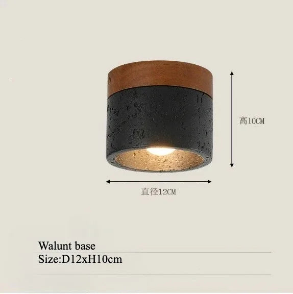 Travertine Stone LED Ceiling Lamp Aisle Corridor Light Fixture For Living Room Dining Room Bedroom Decor Chandelier Ceiling Lamp