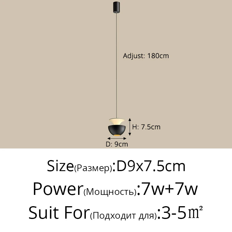 2026 New Bedside Led Pendant Lights Simple Bedroom Aisle Porch Cloakroom Small Chandelier Modern Home Indoor Decor Lighting Lamp