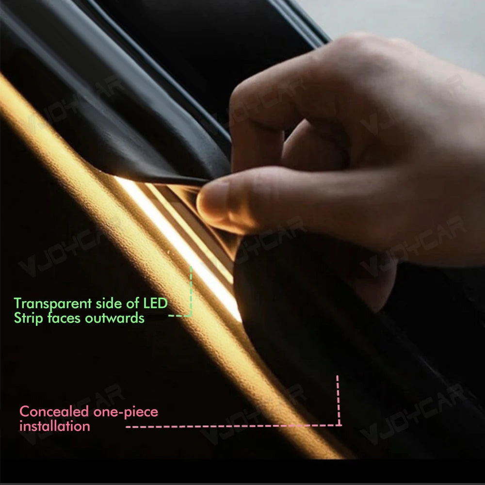 New Model Y Juniper YL New 3 Highland Rear Front Rear Trunk Waterproof LED Strip Atmosphere Brighten Light Plug & Play