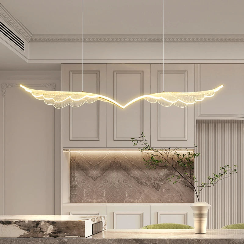 2026 Modern Gold Angel Wings Chandelier Lights Luxury Home Decoration LED Lamps For Kitchen Dining Room Table Study Pendant Ligh