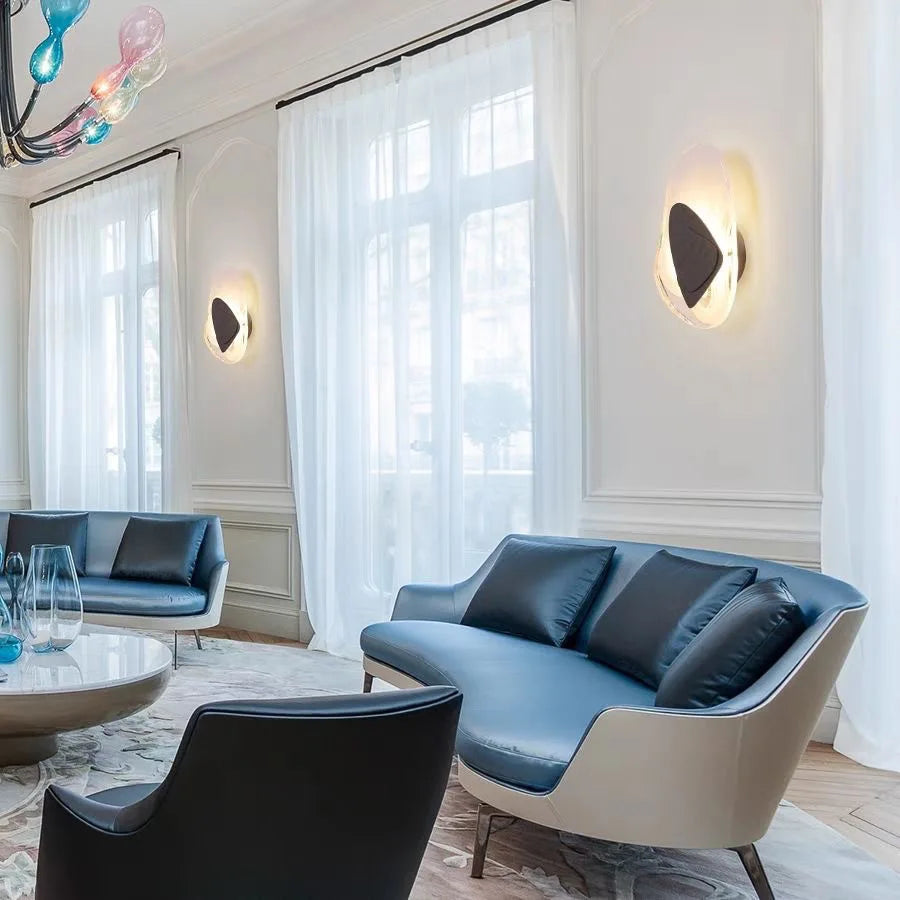 Luxury Hotel Corridor Decoration Wall Lamp Glass Shade Unique Design Warm Lustres Indoor Sconce LED Home Bedroom Night Lightings