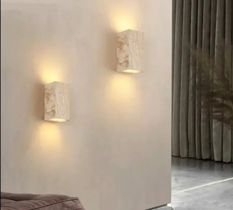 Indoor /outdoor yellow cave stone wall lamp courtyard home designers landscape wall light homestays gardens decoration sconces