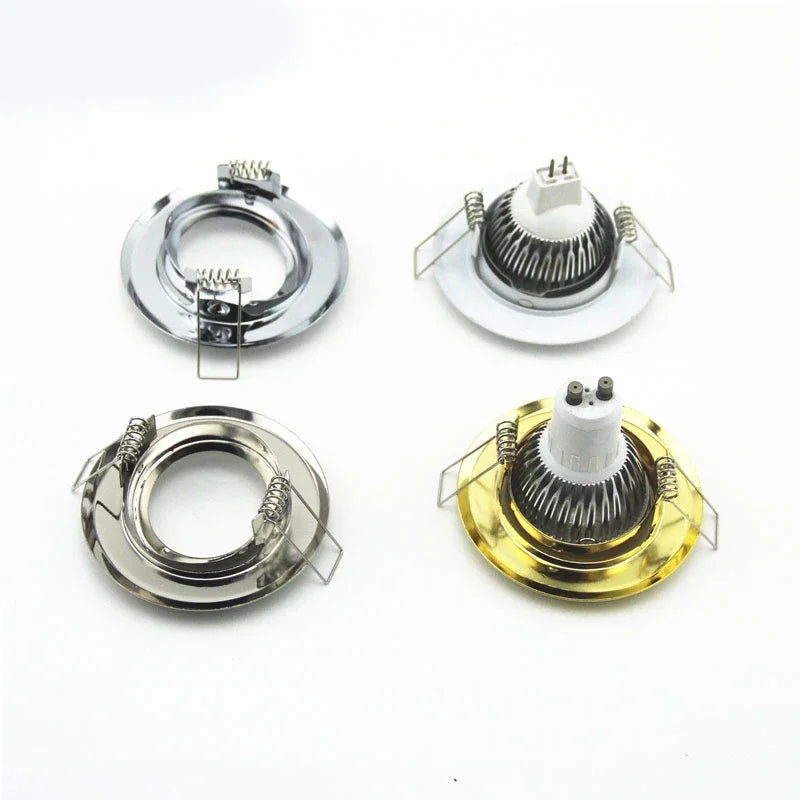 10-Pack Universal LED Spotlight Frames - Fits GU10 MR16 MR11 & GU5.3 Bulbs