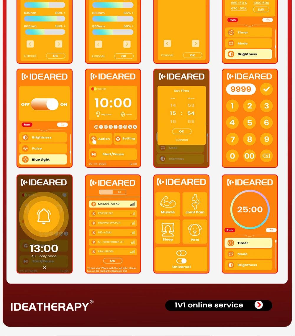 Red Light Therapy RLPRO200MAX Physical Therapy Full Body 480,590,630,660, 670, 810, 830, 850,1060 Red Light Therapy Panel