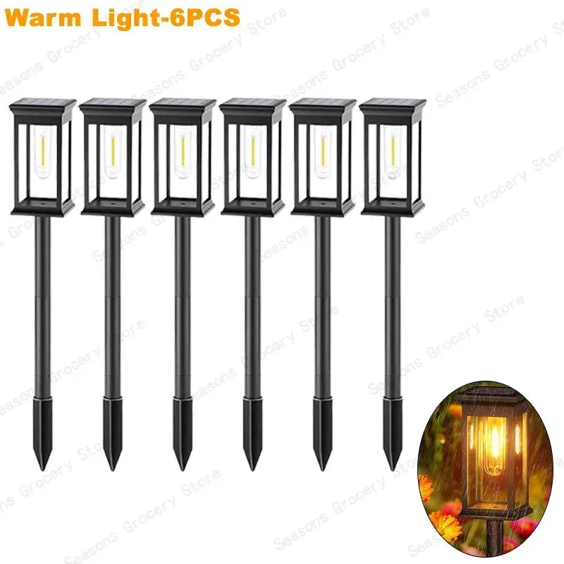 Waterproof LED Solar Lights for Garden Yard - Automatic Landscape Pathway Lighting