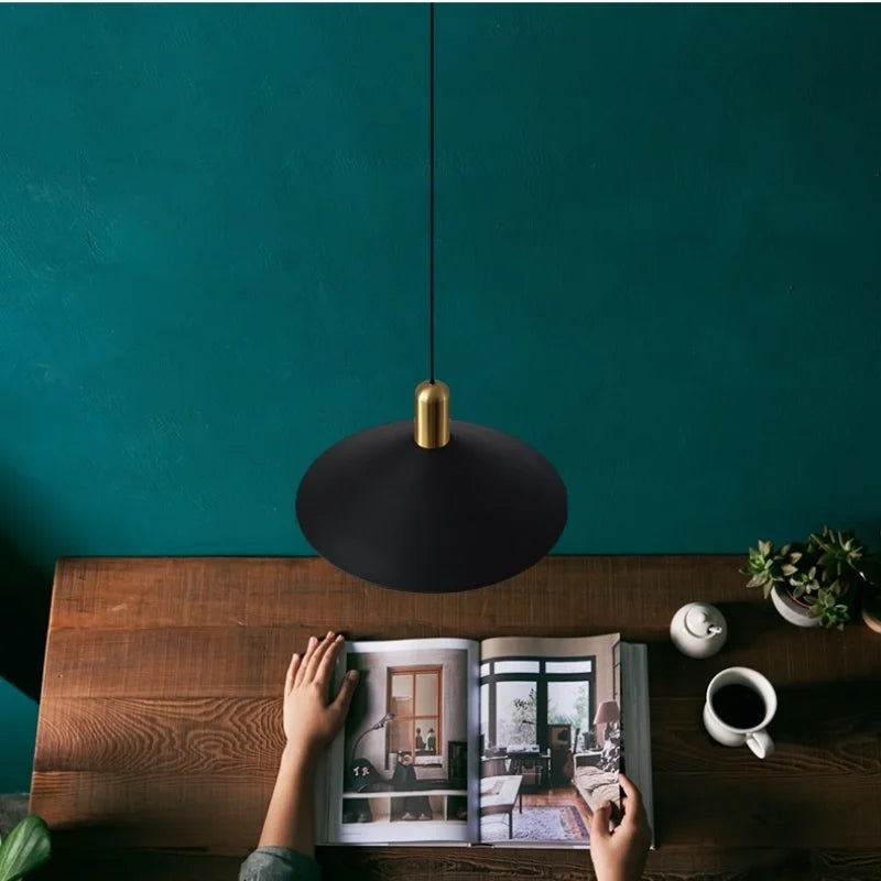 Postmodern Simple LED Pendant Lights Iron Hanging Lamp Bedside Chandelier Fixture Kitchen Dining Living Room Lighting Home Decor