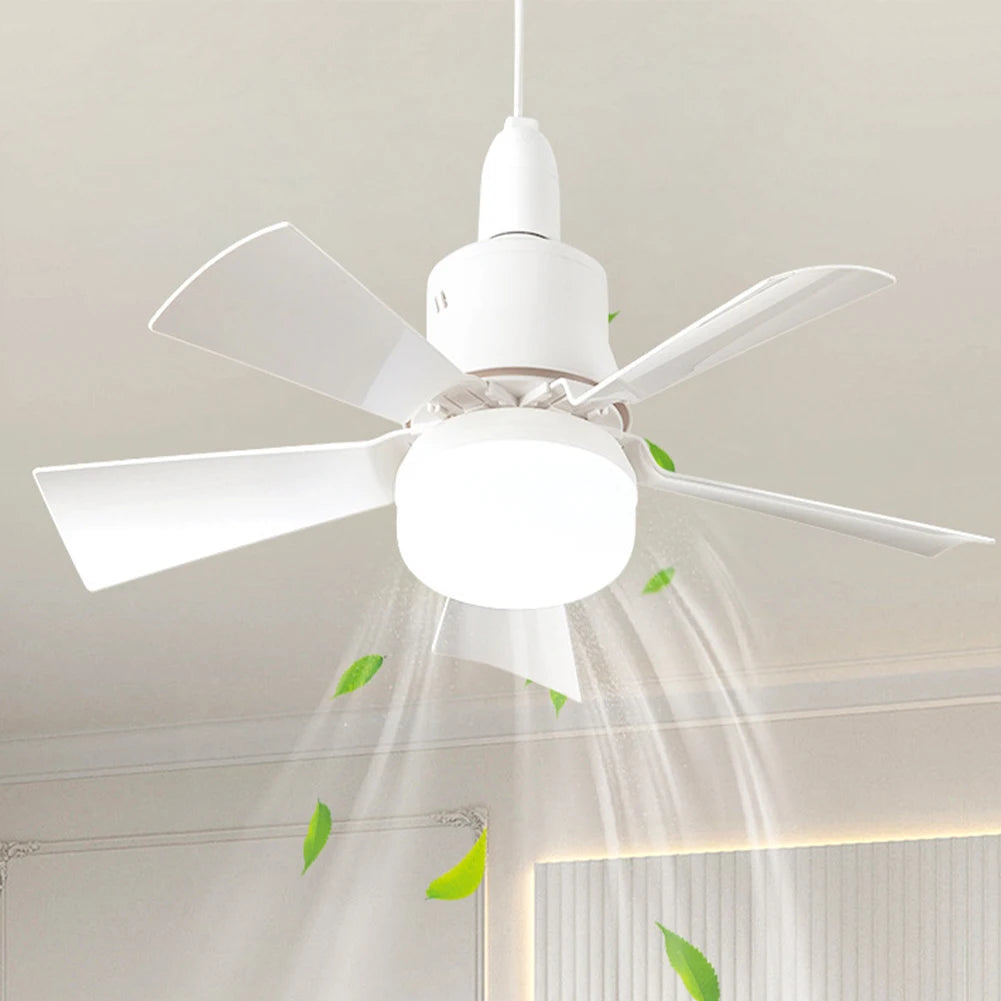 LED Ceiling Fan, Socket Fan Light Original, Fan With Remote Control 1000 Lumens / 5000 Kelvins As Seen On TV